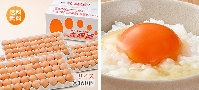 卵M〜Ｌサイズ混合160個箱入り